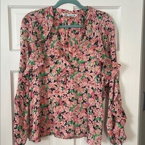 Zara Floral Pink Blouse